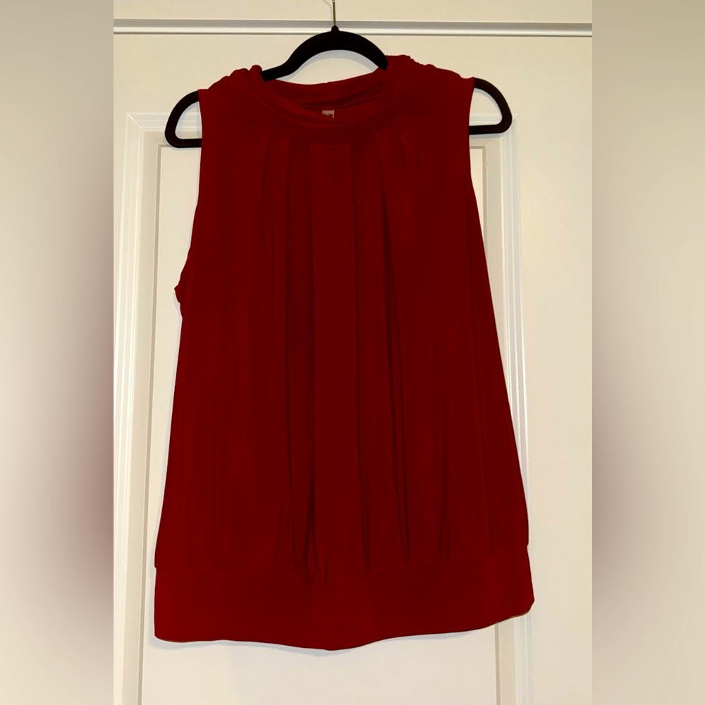 Red blouse